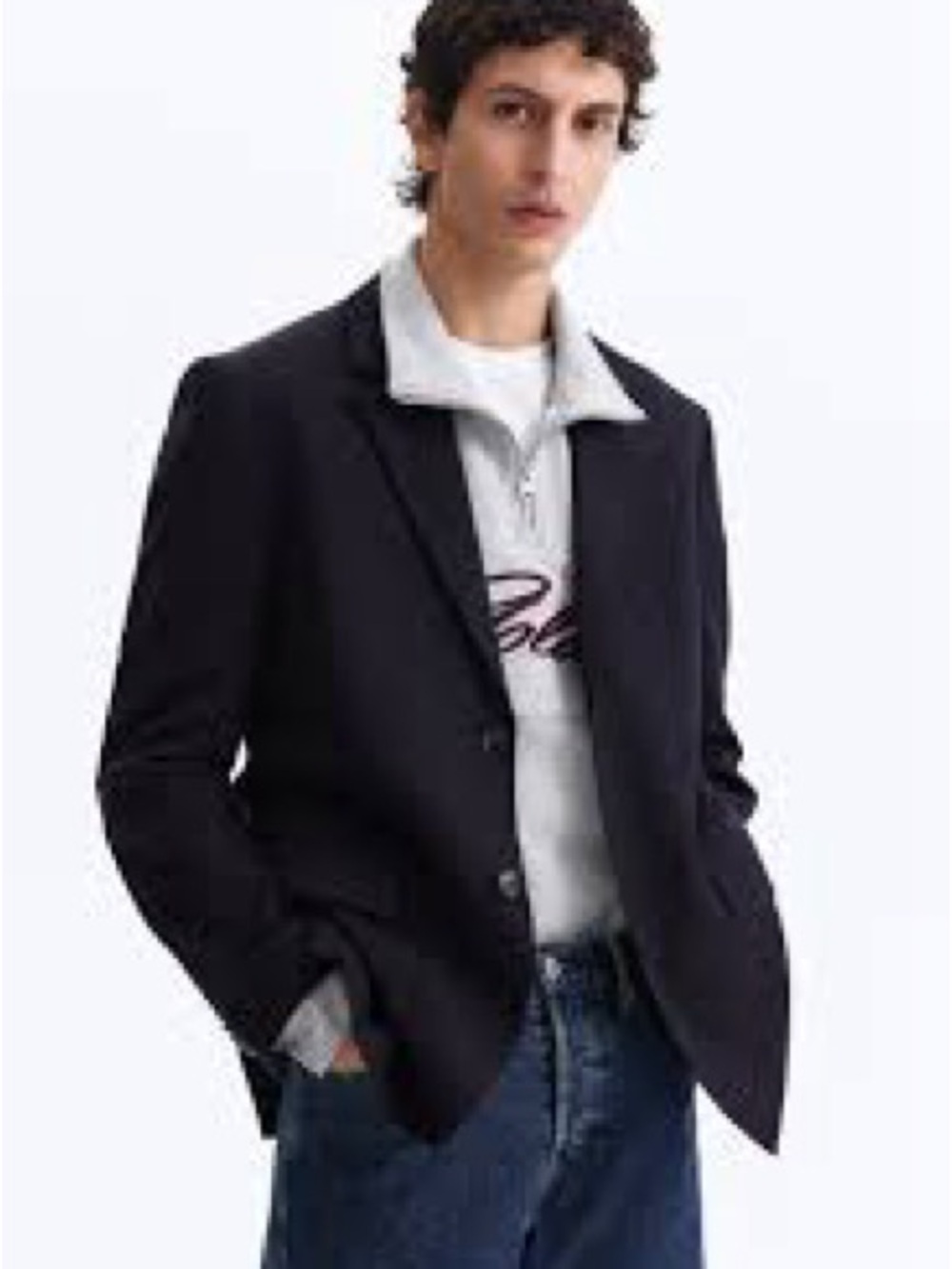 Scotch & Soda Black linen blend Lightweight Men's Shirt Jacket